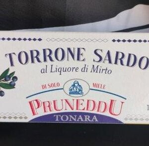 Torrone al liquore di mirto - Peso netto: 150 gr ca